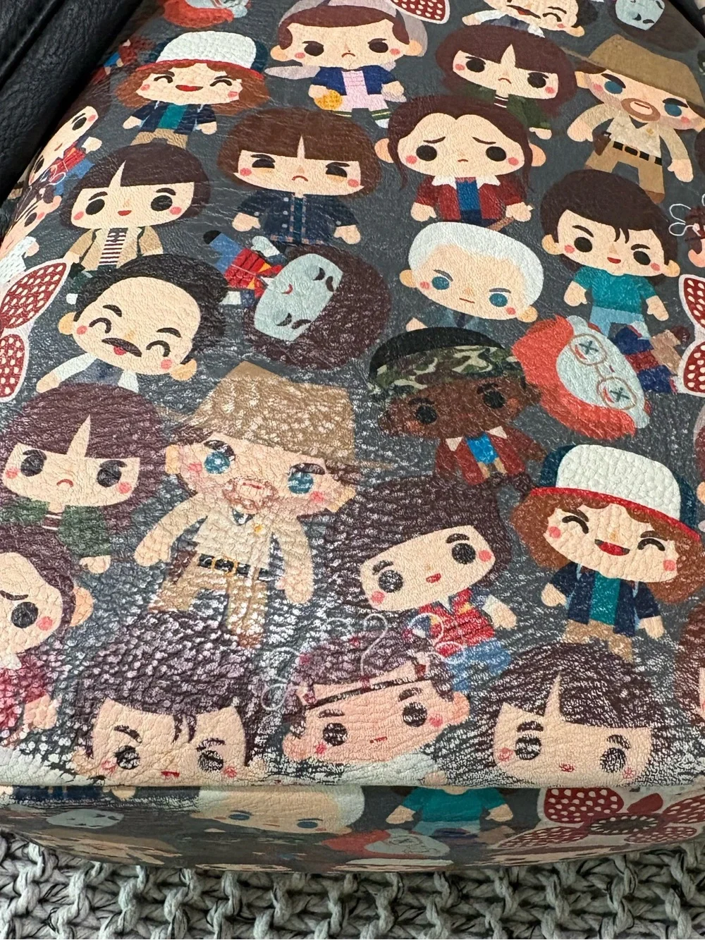 Gently Used Stranger Things Loungefly Chibi Mini Backpack All Over Print 11